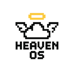 Heaven OS Logo - Winged cloud with halo